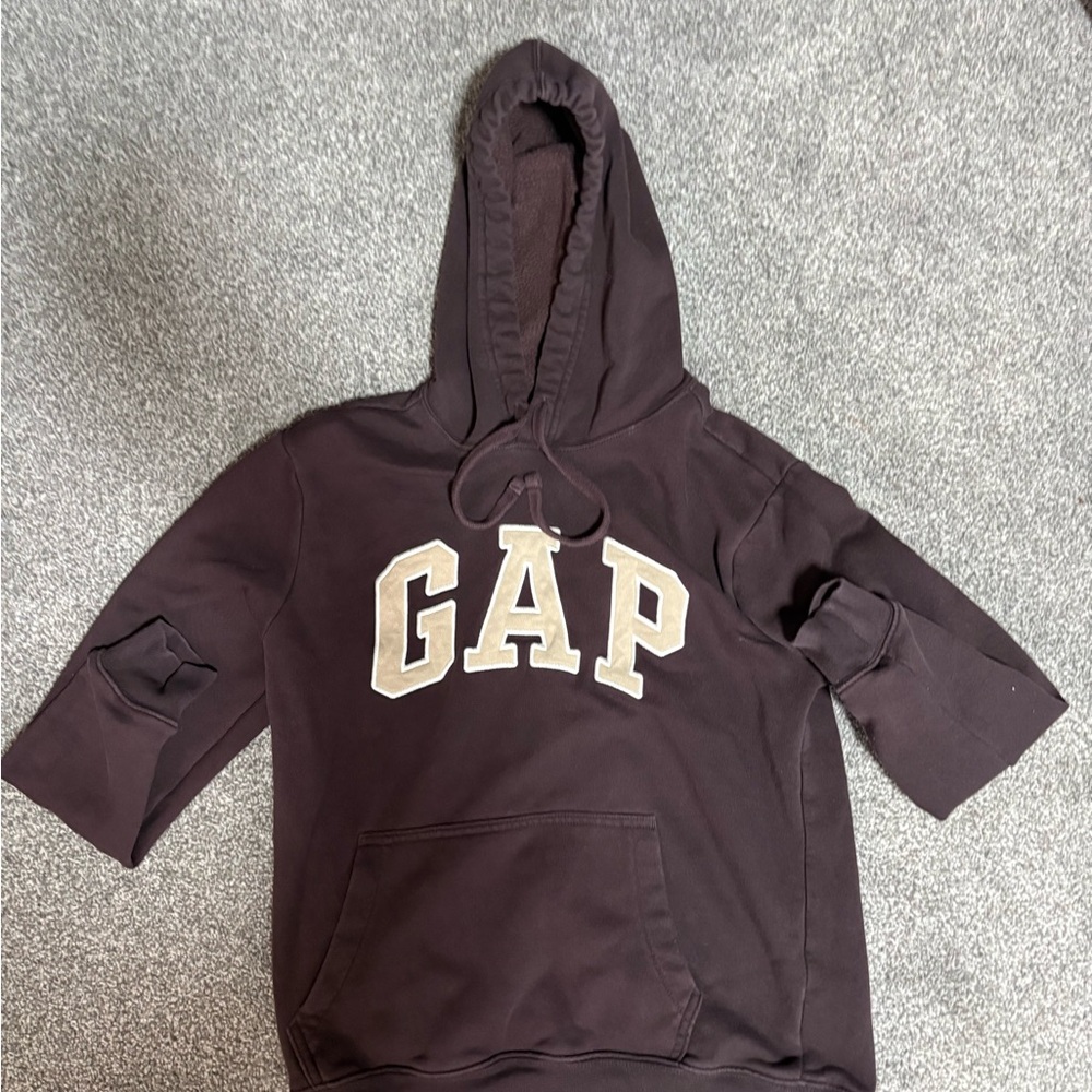 GAP Chocolate Brown Cotton Blend Hoodie